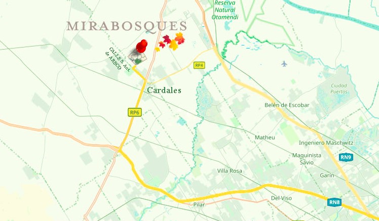 Mapa Mirabosques